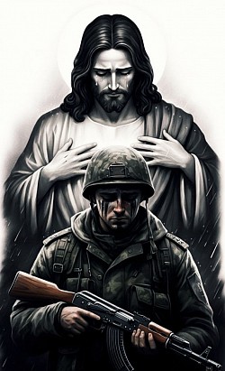 Jesus support war